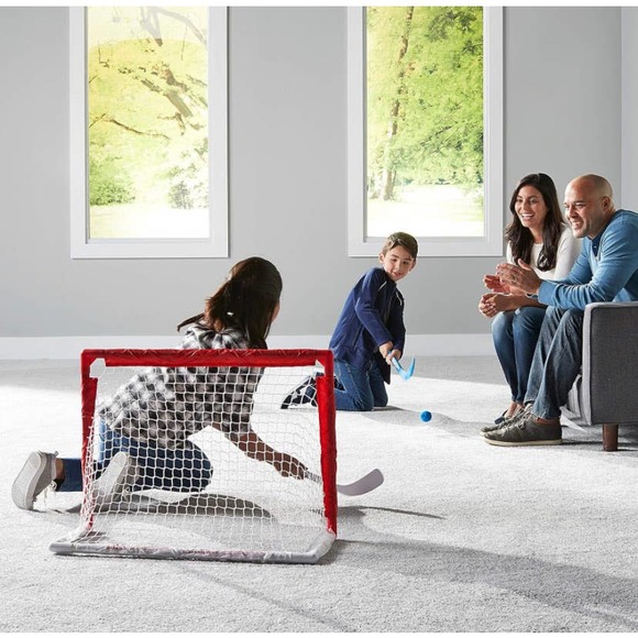 Franklin Sports NHL Mini Hockey Hockey Goal 2 Mini Hockey Sticks 2 Foam Balls - Picture 5 of 7